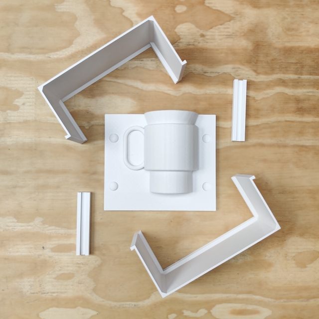 Matriz para Moldes de Yeso 07 - Taza Apilable Grande con Asa
