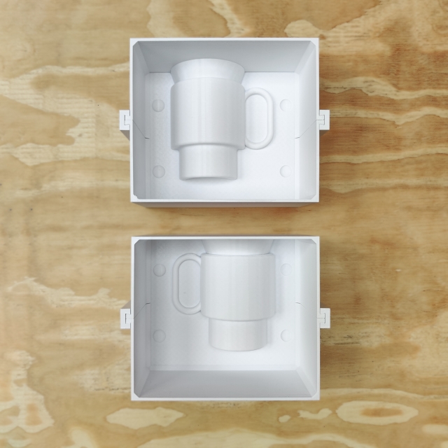 Matriz para Moldes de Yeso 07 - Taza Apilable Grande con Asa