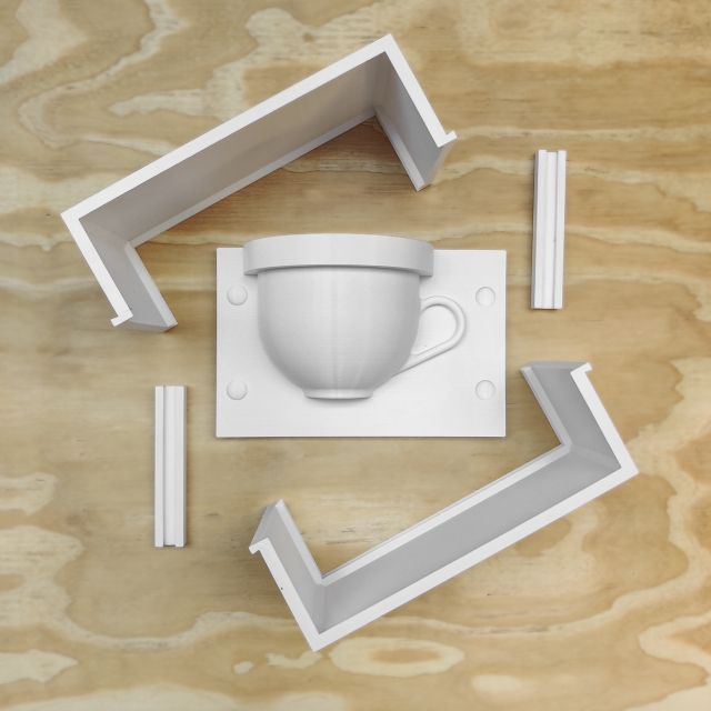 Matriz para Moldes de Yeso - 14 - Taza Redonda con Asa