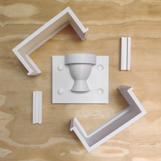 Matriz para Moldes de Yeso - 17 - Soporte para Huevo