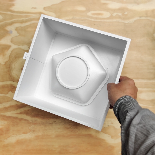 Matriz para Moldes de Yeso - 28 - Bowl Pentagonal