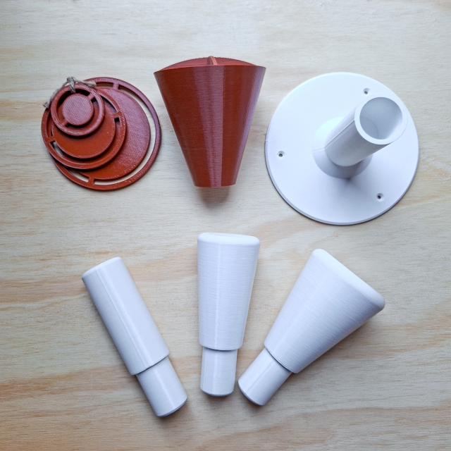 Combo 01 - Soporte para Sellos + Cono Simple + Kit Junquillos