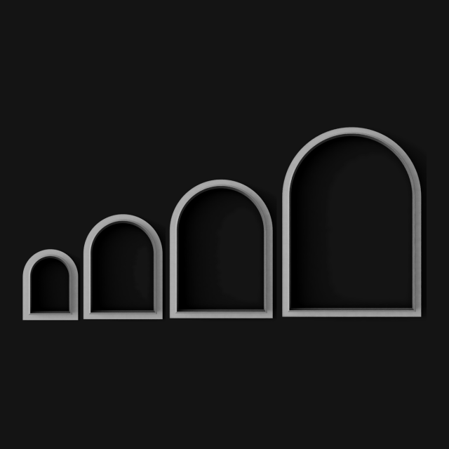 Kit Cortantes Arco x4 (6, 10, 14 y 20 cm)