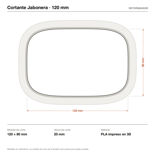 Kit Cortantes Jabonera x4 (12, 15, 18 y 30 cm)
