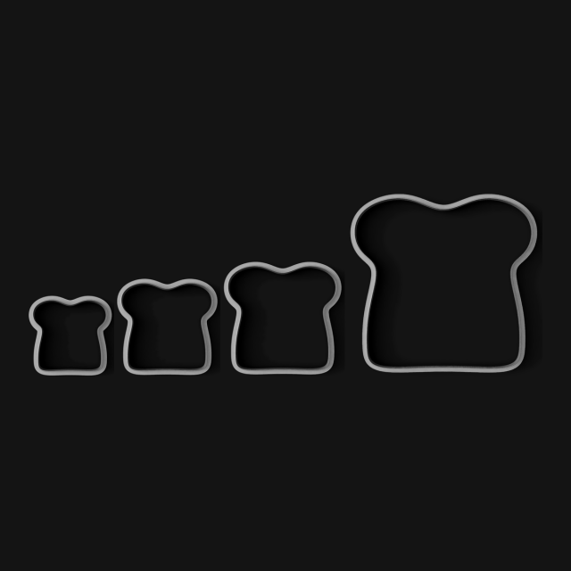 Kit Cortantes Plato Tostada x4 (12, 15, 18 y 30 cm)
