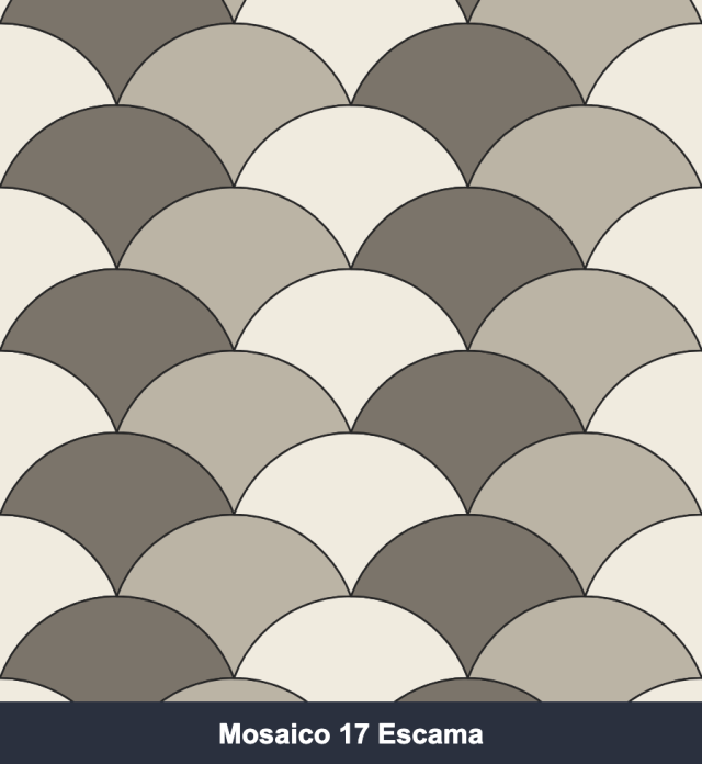 Kit Cortantes Mosaico 17 Escama x4 (6, 10, 14 y 20 cm)