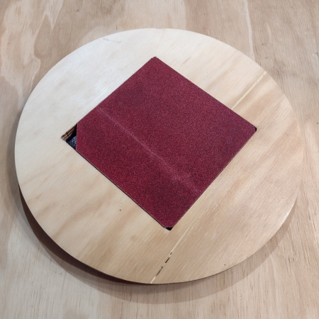 Base 15x15 con LIJA - Adicional para PPS de 30cm de Diámetro
