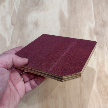 Base 20x20 con LIJA - Adicional para PPS de 35cm de Diámetro