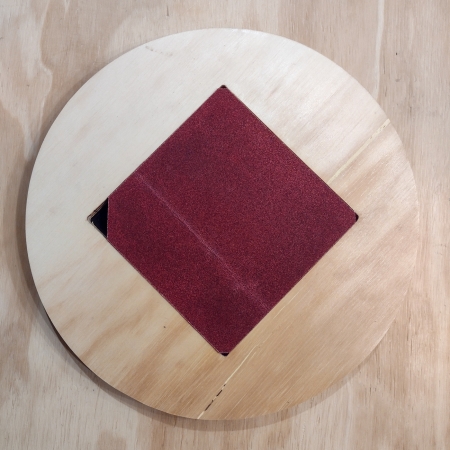 Base 20x20 con LIJA - Adicional para PPS de 35cm de Diámetro